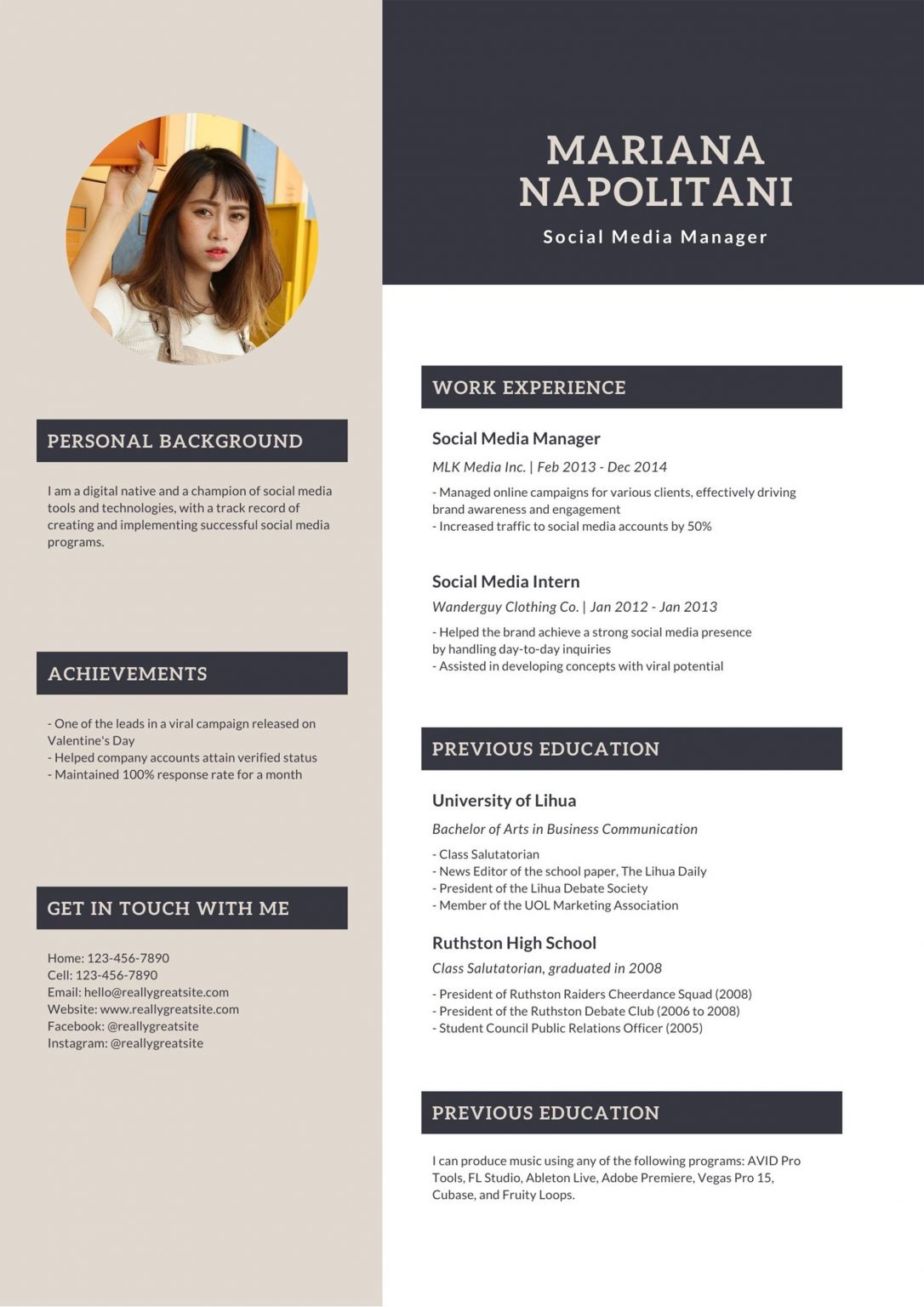canva resume templates